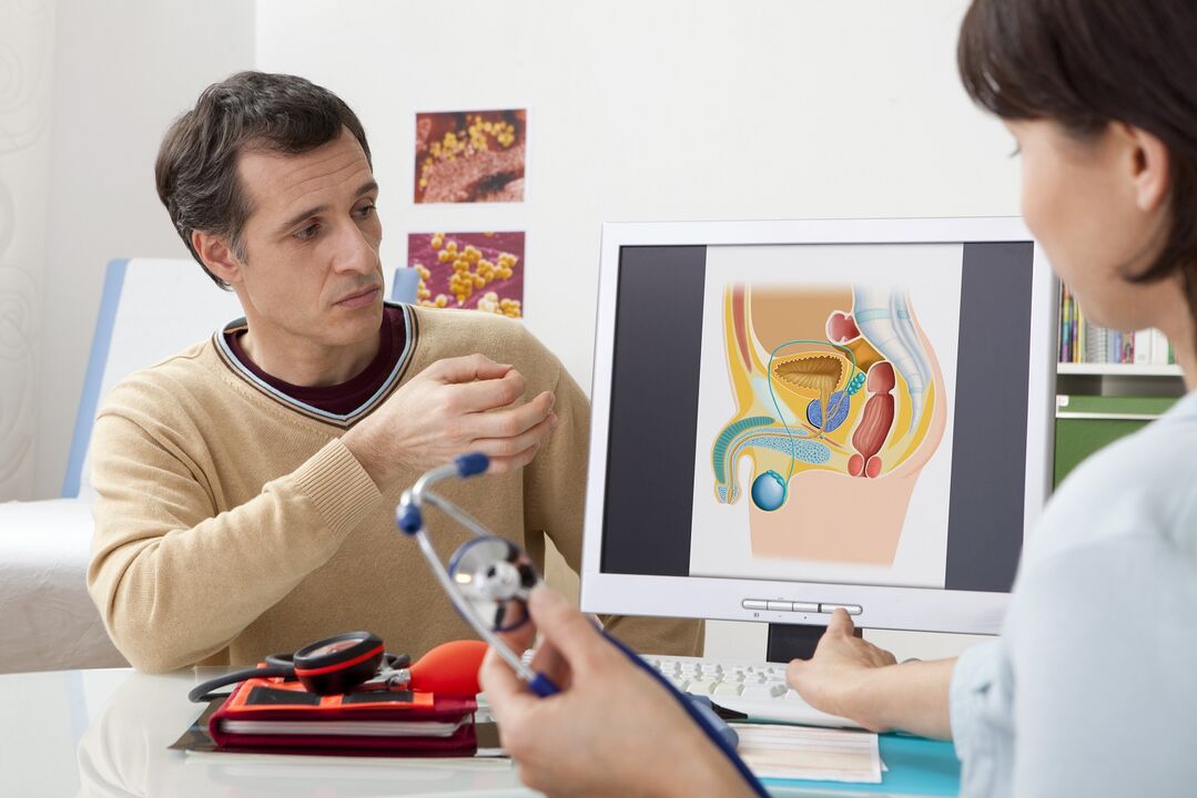 Doctor consultation for prostatitis