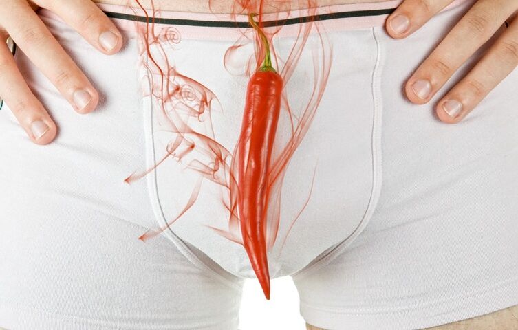 Prostatitis burns in the groin